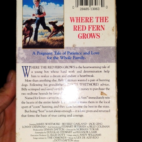 Where The Red Fern Grows - VHS hi-fi ( Rated G) - Picture 4 of 4